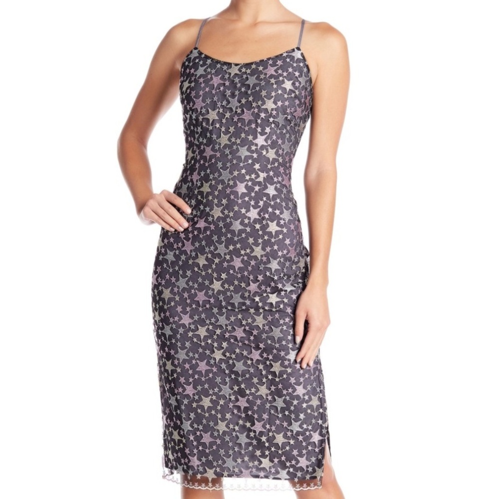 Bebe Star Stellar Lavender Slip-Style Dress
